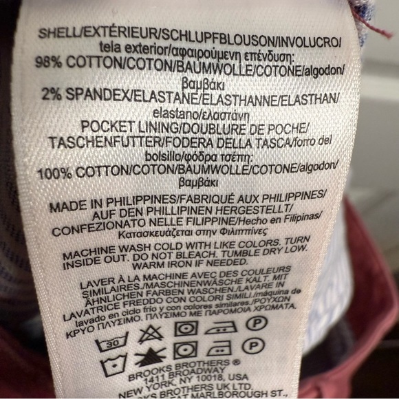 Brooks Brothers Women's Red Straight Leg Chino Pants Size 4 GUC - Picture 6 of 6